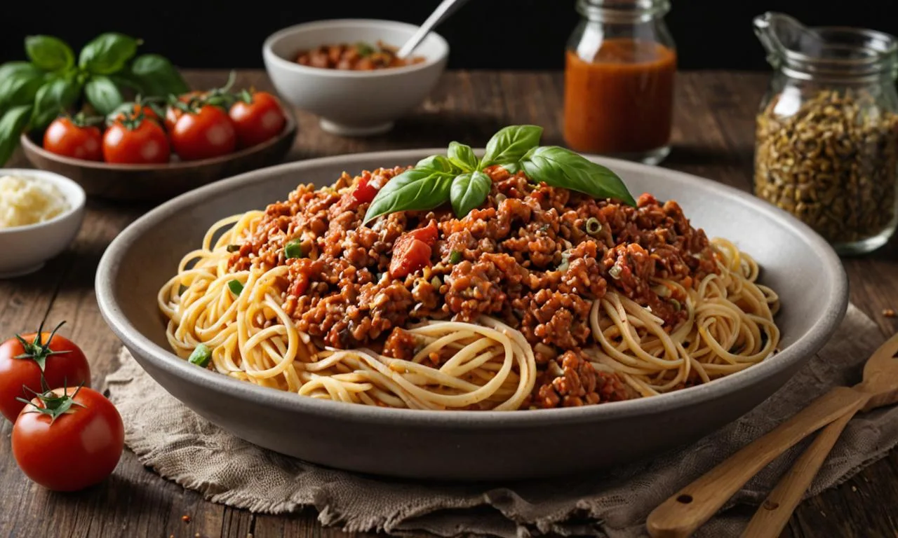 Bolognai spagetti recept darált hússal
